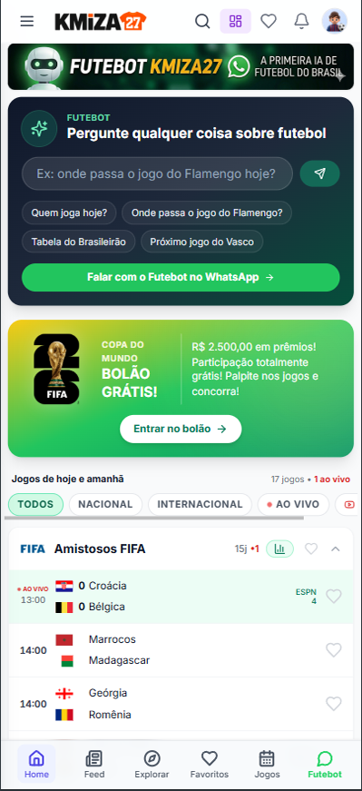 Interface do App KMIZA27